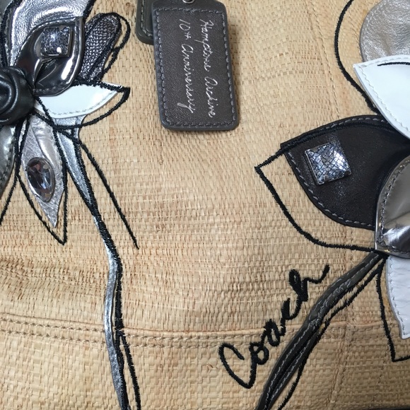 Coach Brand New Natural Embellished Handbag - Picture 6 of 8